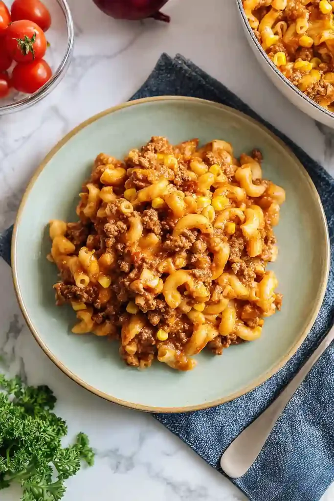 skillet hamburger casserole