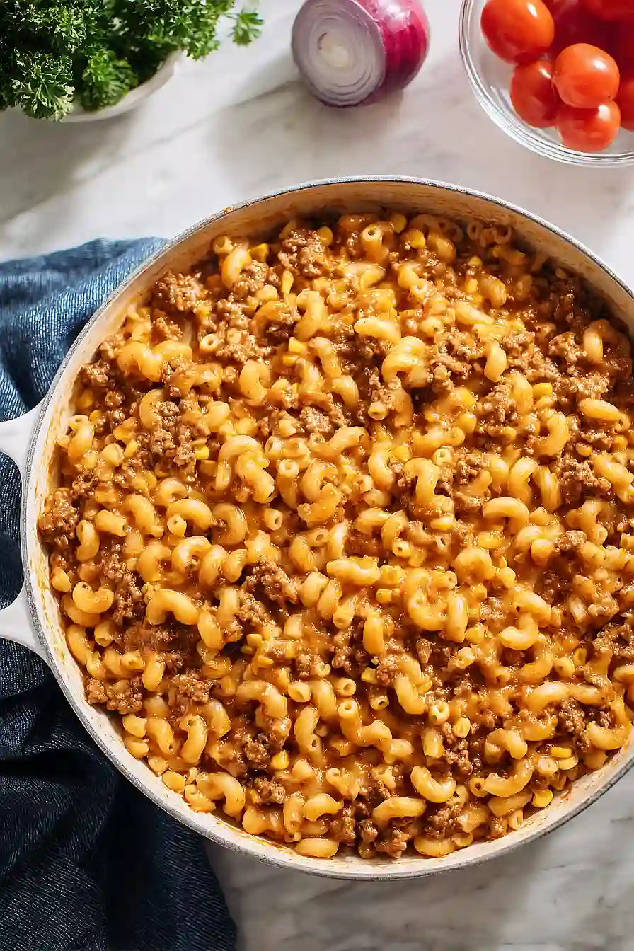 skillet hamburger casserole