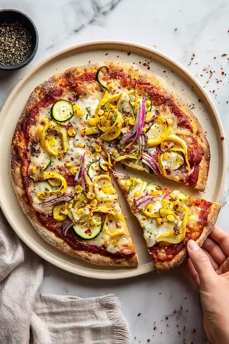 yellow squash pizza