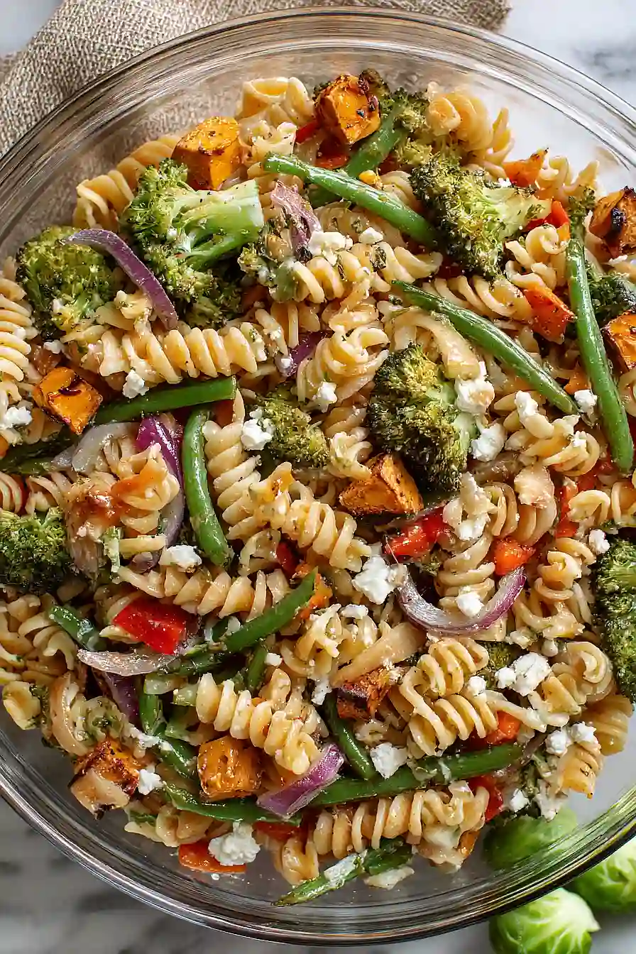 roasted vegetable pasta salad